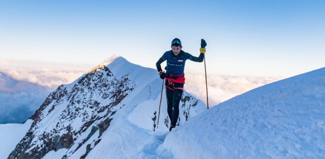 EXPLOIT : MANUEL MERILLAS, ATHLÈTE SCARPA, SIGNE UN NOUVEAU RECORD D’ASCENSION SUR LE MONT BLANC !