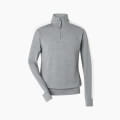 M COLORADO ZIP TURTLENECK Cashmere Grey Melange/Fresh White
