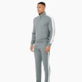 M COLORADO ZIP TURTLENECK Cashmere Grey Melange/Fresh White