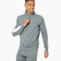 M COLORADO ZIP TURTLENECK Cashmere Grey Melange/Fresh White