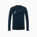 M HAUTE ROUTE BRUSH LS Blueberry/Vapor Grey