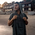 Nanodry Packable Towel Poncho Charcoal