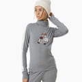 W CARSKI ROLL NECK Cashmere Grey Melange/Fresh White/Various