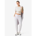 W CROP TEE White Stone Melange/Fresh White