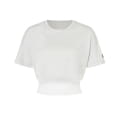 W CROP TEE White Stone Melange/Fresh White