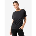 W LOOSE AIR TEE Jet Black