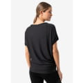 W LOOSE AIR TEE Jet Black