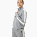 W COLORADO ZIP TURTLENECK Cashmere Grey Melange/Fresh White