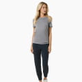 W CASUAL RIB BIO J TEE Cashmere Grey Melange