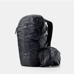 18L Zipper Packable Backpack Black