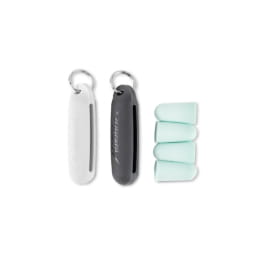 Travel Earplugs Kitx2 Black and White