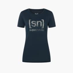 W ARABESQUE TEE Blueberry/Semolina