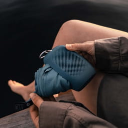 NanoDry Packable Shower Towel Slate Blue