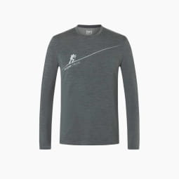 M HAUTE ROUTE BRUSH LS Dark Shadow Melange/Vapor Grey