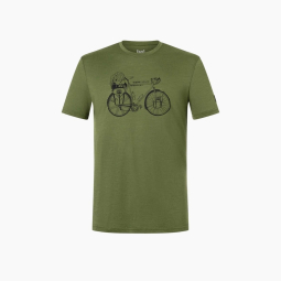 M WANDER WHEEL TEE Chive/Jet Black