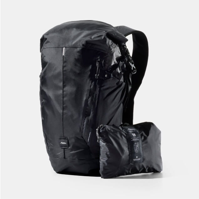 18L Waterproof Packable Backpack Black
