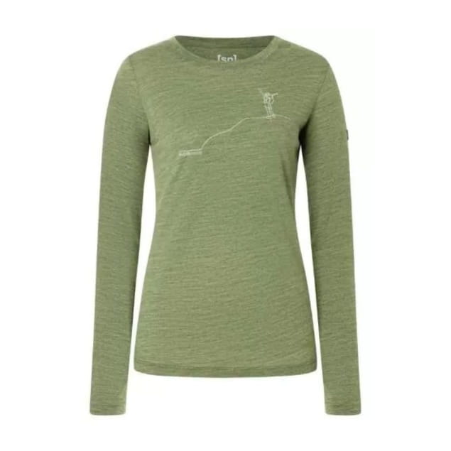 W BERGGLUCK LS Leaf Melange/Feather Grey