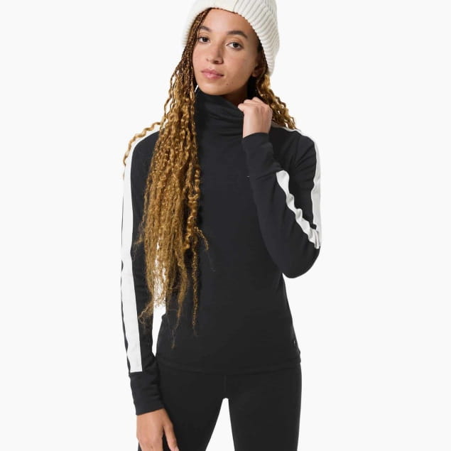 W BUNNY ROLL NECK Jet Black/Fresh White/Various