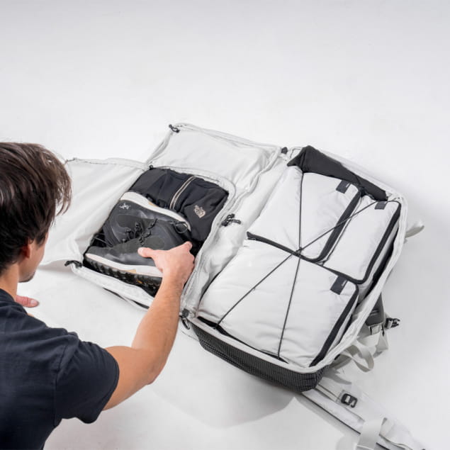 GlobeRider 45L Travel Backpack Arctic White