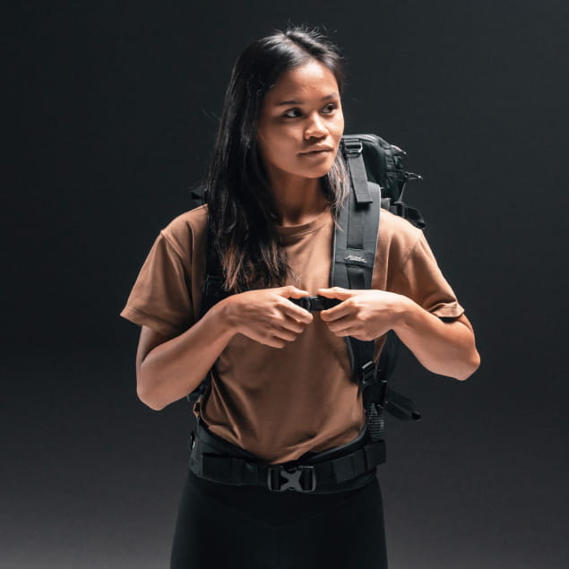 GlobeRider 45L Travel Backpack Black