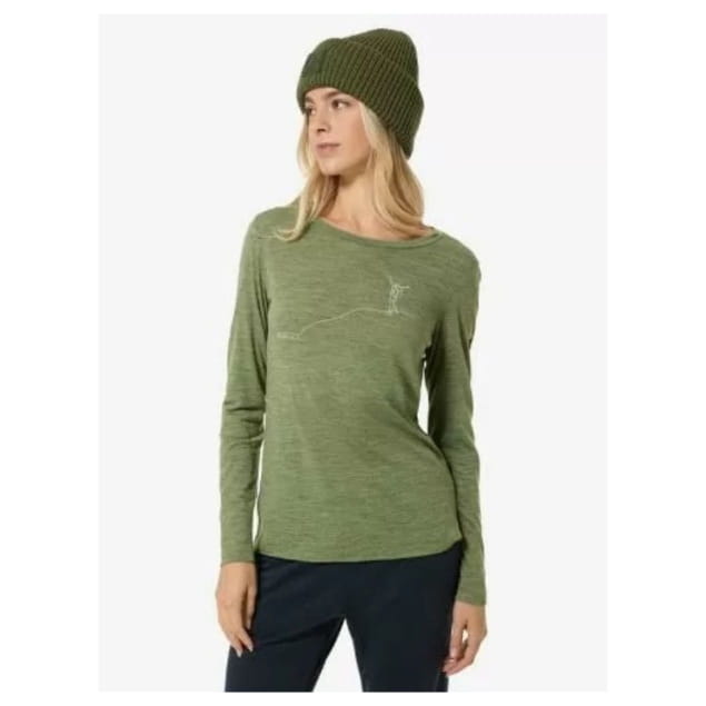 W BERGGLUCK LS Leaf Melange/Feather Grey