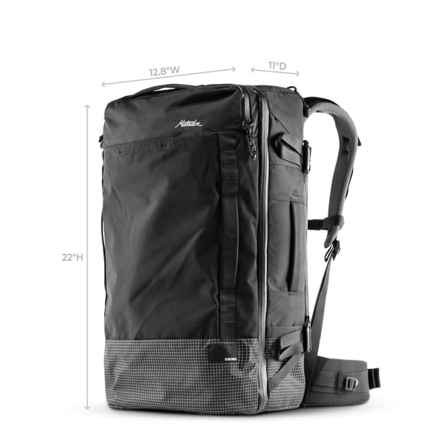 GlobeRider 45L Travel Backpack Black