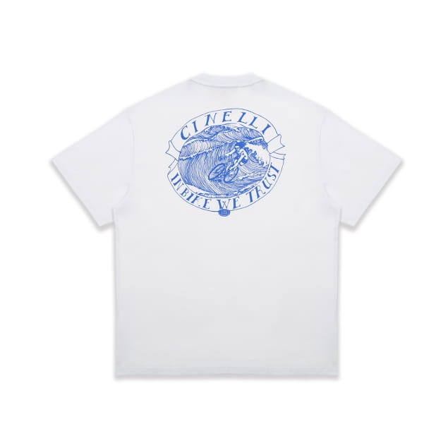 T-SHIRT GERRY WEDD CYCLIST SURFER WHITE