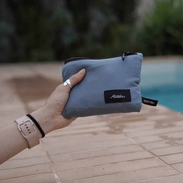 Nanodry Packable Beach Towel Slate Blue
