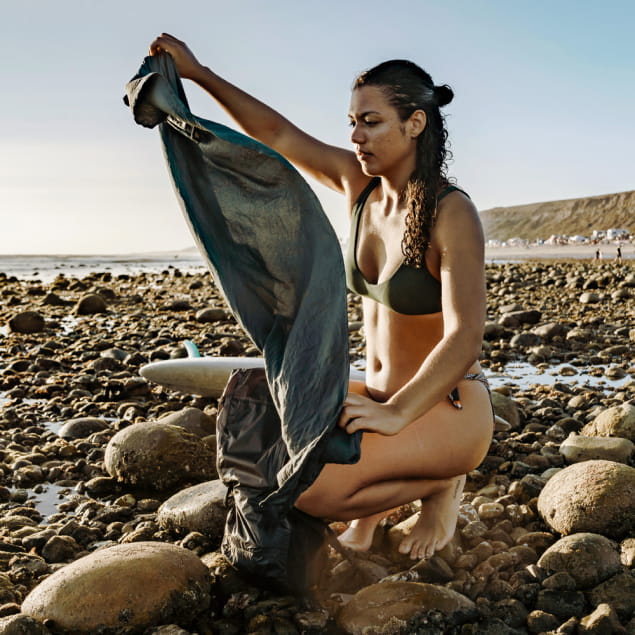 Nanodry Packable Beach Towel Charcoal