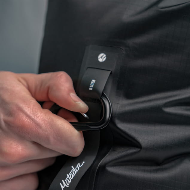 FlatPak 8L Drybag Black