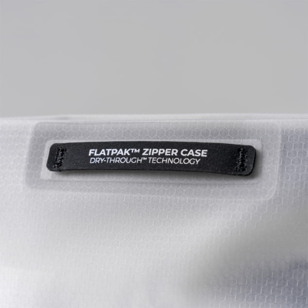 FlatPak 2L25 Zipper Toiletry Case Arctic White