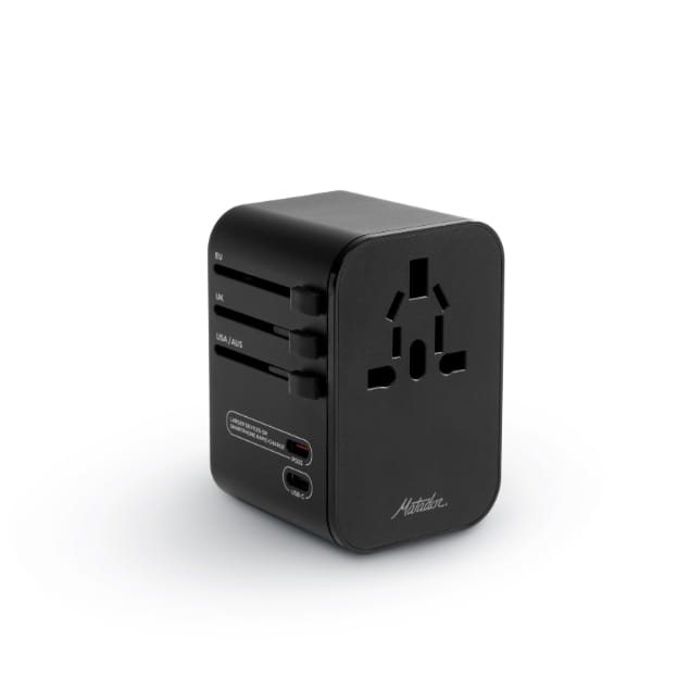 Global Travel Adapter Black