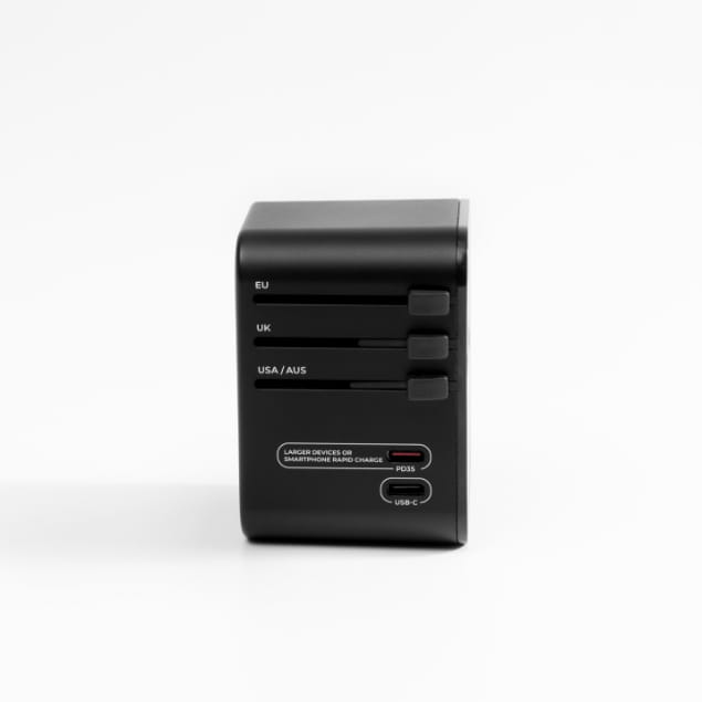 Global Travel Adapter Black