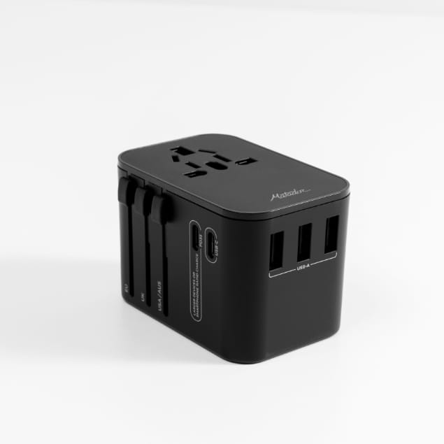 Global Travel Adapter Black