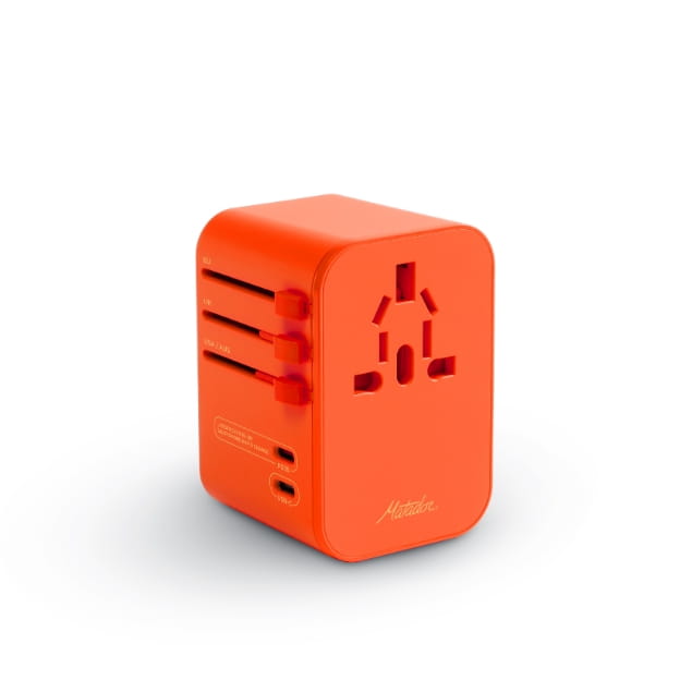 Global Travel Adapter Orange