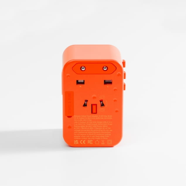 Global Travel Adapter Orange
