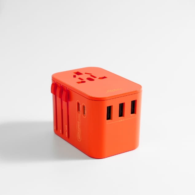 Global Travel Adapter Orange