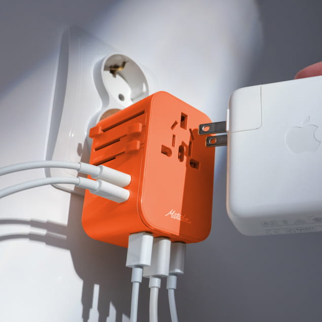 Global Travel Adapter Orange