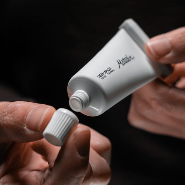 Refillable Toothpaste Tubes Pack x2 22/35ml Black and White