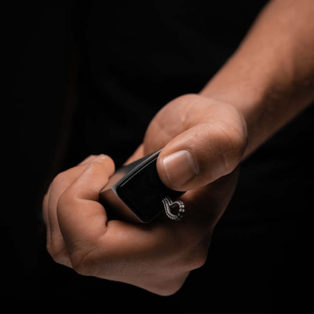 Waterproof Pill Canister Brushed Aluminium