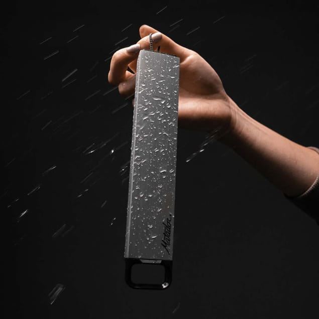 Waterproof Pill Canister Brushed Aluminium