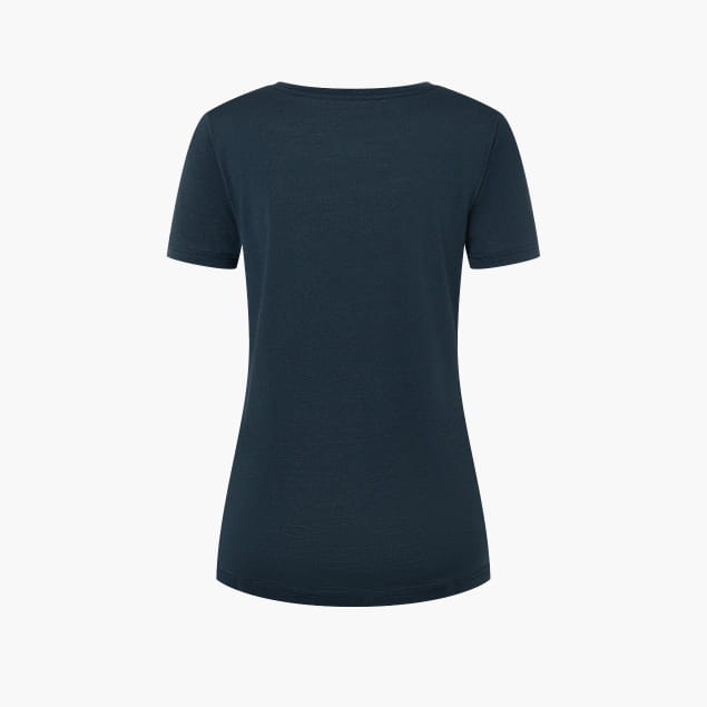 W ARABESQUE TEE Blueberry/Semolina