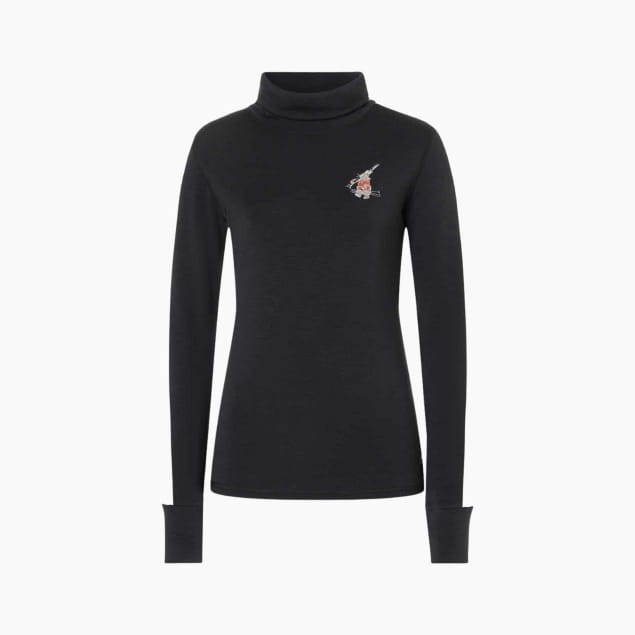 W BUNNY ROLL NECK Jet Black/Fresh White/Various