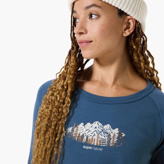 W CANADIAN WOODS CREW Ocean Blue/White Stone/Copper