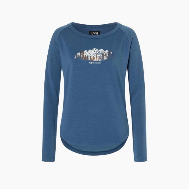 W CANADIAN WOODS CREW Ocean Blue/White Stone/Copper