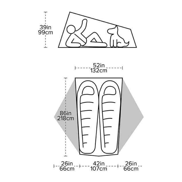 Tiger Wall UL2 Bikepack Solution Dye Greige/Gray
