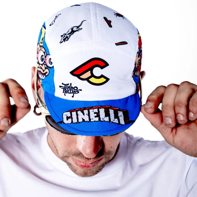 DRIFTER CAP JIMBO PHILLIPS WHITE & BLUE