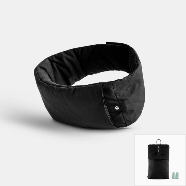 Blackout Eyemask Black and Earplugs Kit