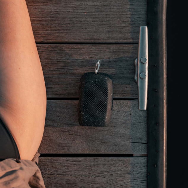 NanoDry Packable Shower Towel Black Granite