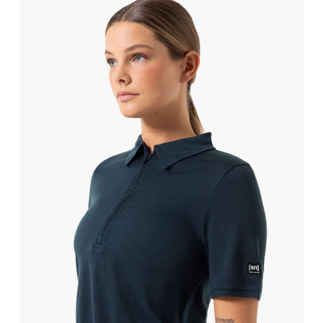 W ZIP POLO Blueberry